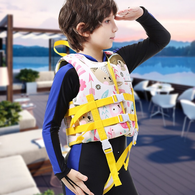 Newao Cute Life Jacket Kidsren's Anti-Rollover Safety Swimming Vest Baby Can Float Fishing Portable Vest