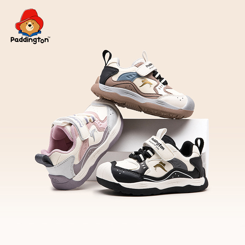 Paddington Bear 2025 otoño nuevo ligero antideslizante para hombres y mujeres zapatos blancos de la escuela zapatos deportivos para bebés