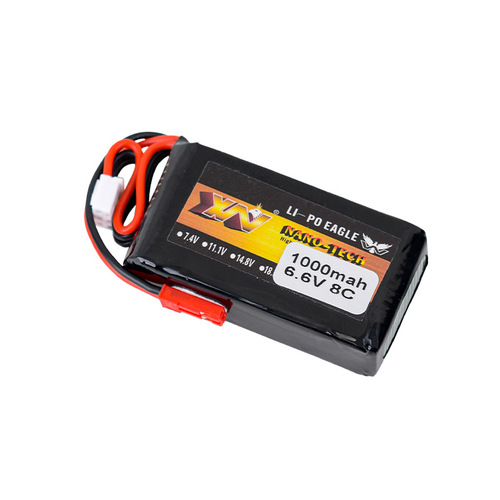 迈克MC6B 4PX 14SG 4PV 4PLS航模遥控器1000mAh 8C 6.6V铁锂电池