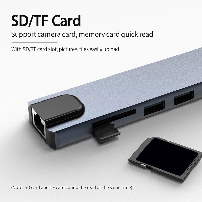 typec to hdmi 拡張ドック 4k 携帯電話タブレット多機能 100m イーサネットポート usb 10 インワン拡張ドック|undefined