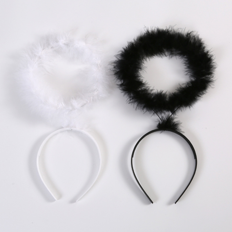 万圣节装扮天使翅膀道具配饰天使棒天使头箍头环仙女棒恶魔套六一