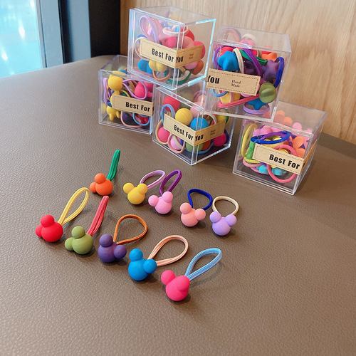 Baby's hair is tied with a rubber band without hurting the hair. High elastic hair rope. Children's hair accessories. Small pull-on hair rope. Girls' hair accessories.
