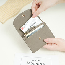 欧美女士钱包真皮折叠短款头层牛皮钱夹时尚简约拉链零钱包女跨境