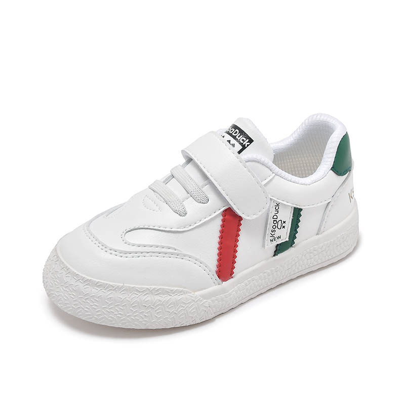 Baby Toddler Shoes Children's Board Shoes Boys Shoes 2023 Spring and Autumn New Leather White Shoes Trendy Brand Girls Casual Shoes