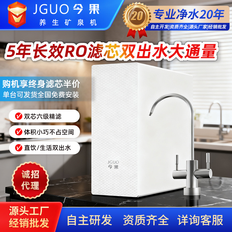 800G反渗透净水器大通量双出水直饮净水机全国包安装