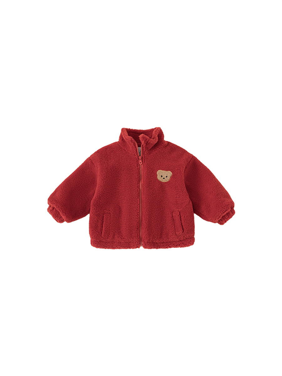 Ropa Infantil Youbao, Chaqueta de Felpa con Dibujos Animados de Osos al Estilo Coreano, Chaqueta de Invierno Gruesa con Cremallera para Niños