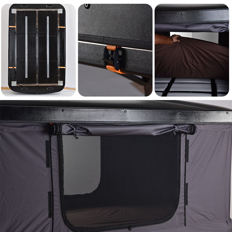Car Roof Tent Cross-Border Fully Automatic Hard-Shell Abs Aluminum Alloy Hard-Top Suv Outdoor Camping Folding Car Tent