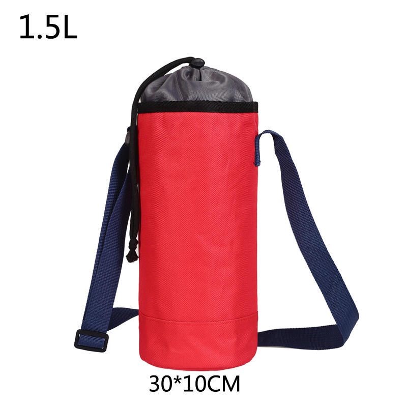 Funda aislante de bolsa de hielo de tela Oxford Funda protectora de botella de agua caliente plegable para picnic al aire libre Bolsa de taza de mantenimiento fresco de viaje LOGO