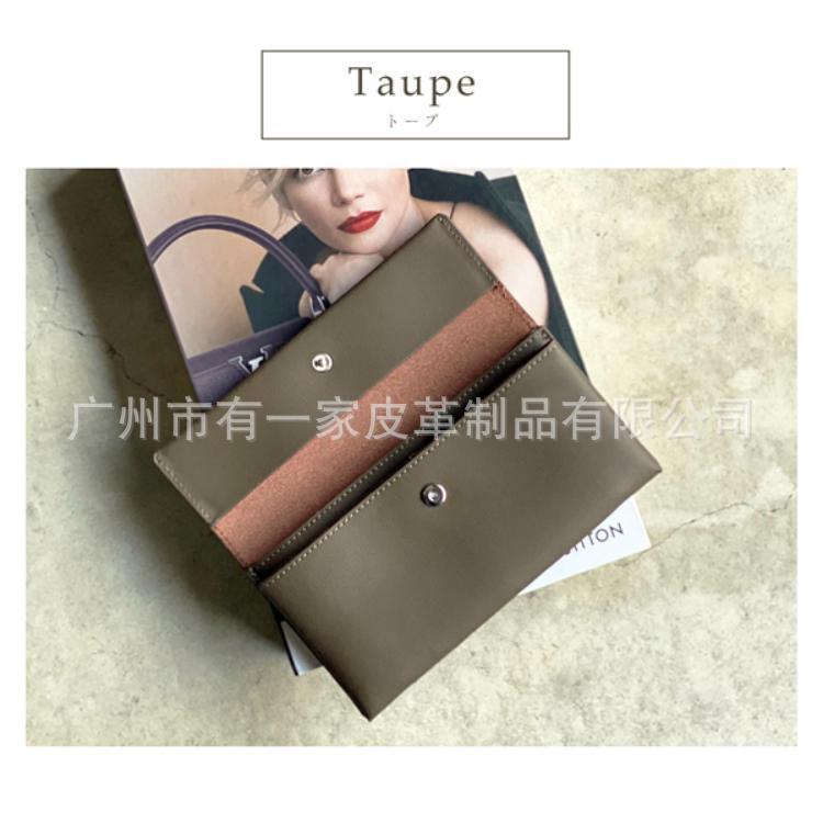 Comercio exterior de las mujeres largas billetera de cuero cambio titular de la tarjeta de crédito estilo coreano INS de mano larga cartera