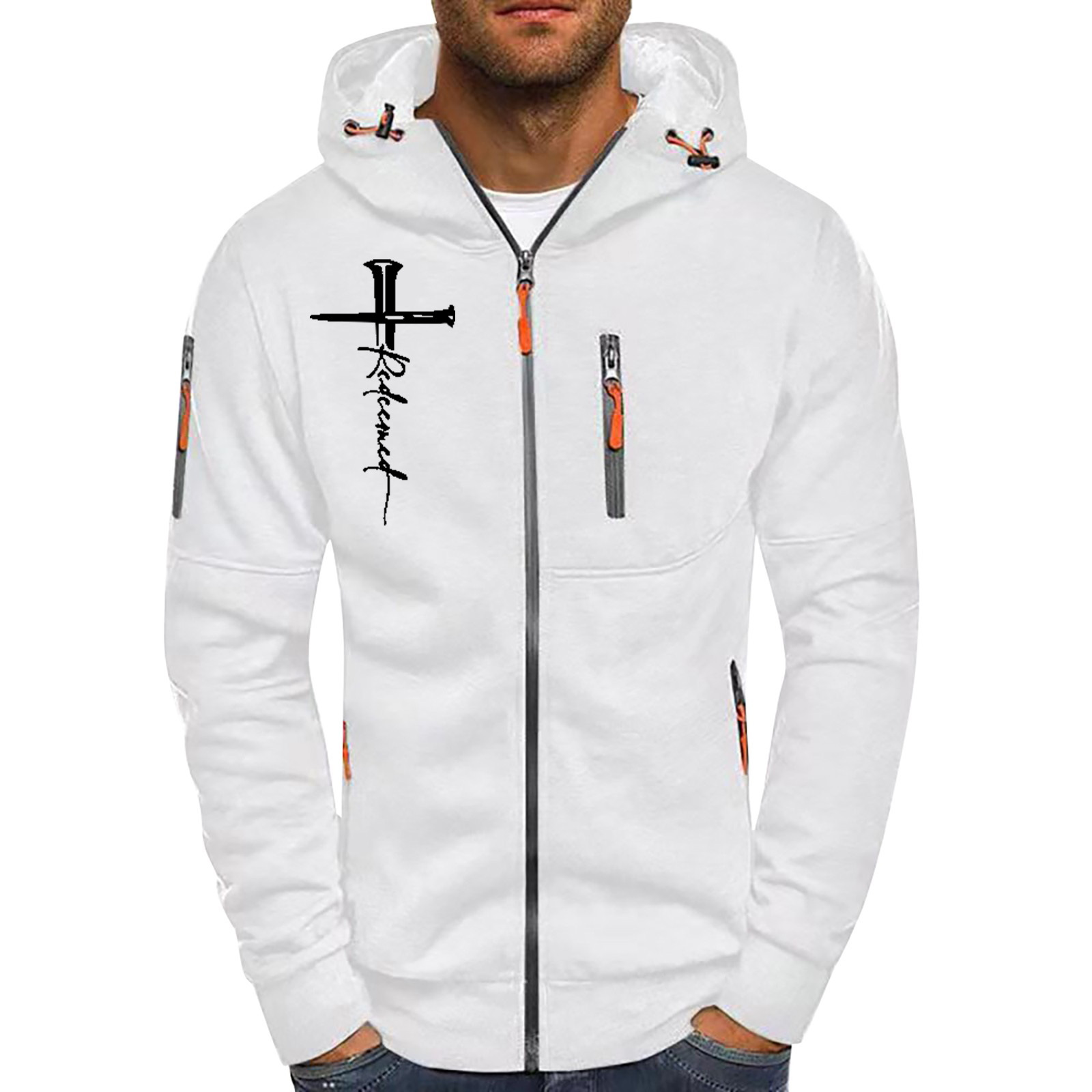 (Cross-border trading), sports casual sweatshirt for gym, cardigan, hoody, jacquard pattern 2