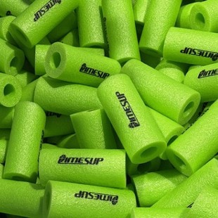 Wholesale In-Stock Colorful Epe Foam Dragon Boat Paddle Grip Sponge Protective Cover with Grooved Pipe Printed Logo