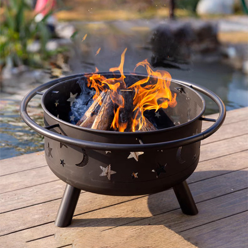 horno circular al aire libre horno de parrilla para hervir té horno de parrilla patio horno de fuego estrella y luna horno de campamento horno de calentamiento horno de calentamiento horno de fuego