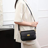 Fashionable leather trend one-shoulder bag, small bag, Chanel style, cowhide, genuine leather