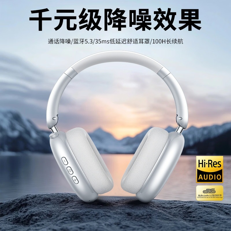 25新型ヘッドセット無線ブルートゥースイヤホンANCアクティブノイズ低減ロング航続高音質高颜値イヤホン|undefined
