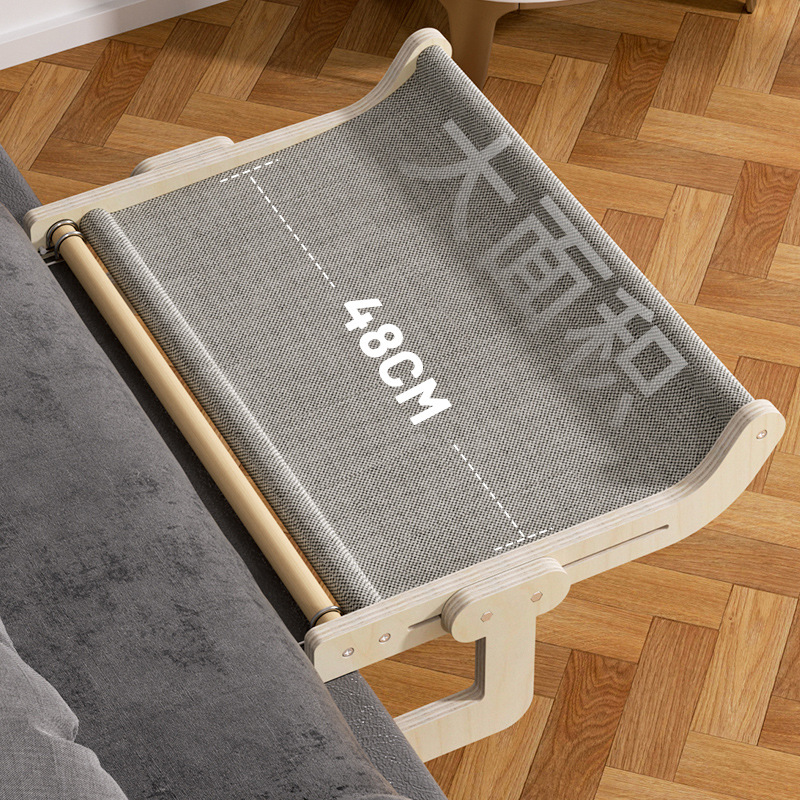 Gato nido colgante gato cama balcón sofá de madera maciza gato hamaca ajustable Cuatro Estaciones universal gato nido entrega de una pieza