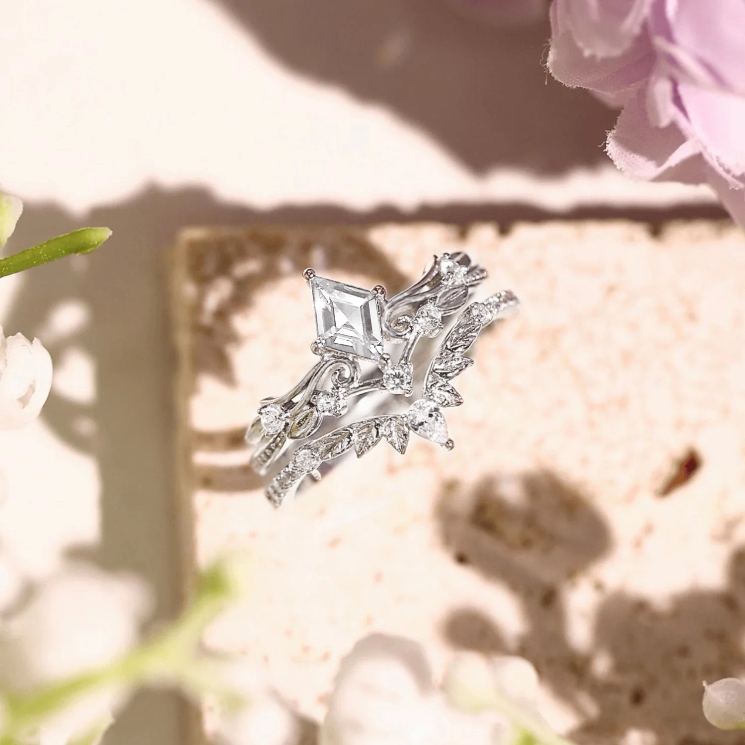 1 Piece Quantity Daily Occasion 925 Sterling Silver Zircon Rhombus Rings 925 Sterling Silver Rings