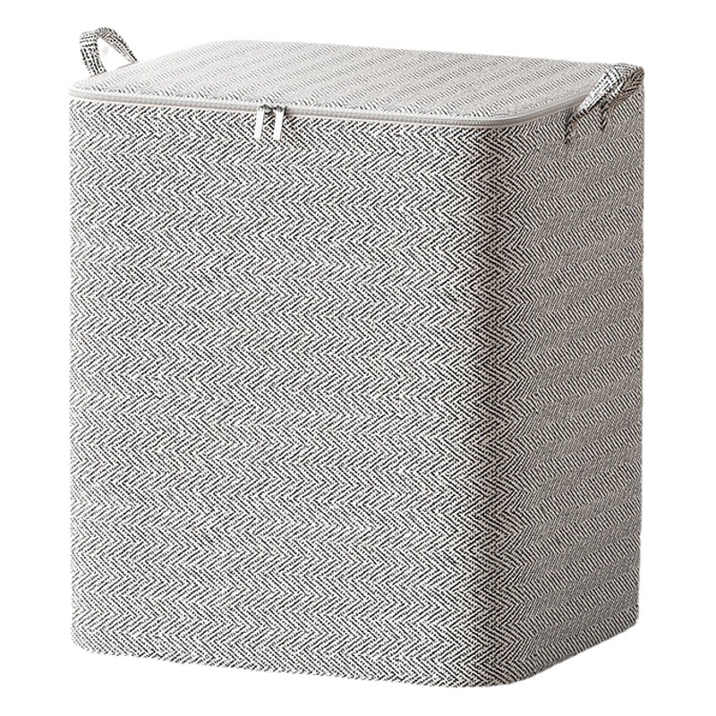 Bolsa de almacenamiento con cremallera ropa edredón de gran capacidad bolsa de almacenamiento en movimiento sala de estar dormitorio edredón organización cesta de almacenamiento