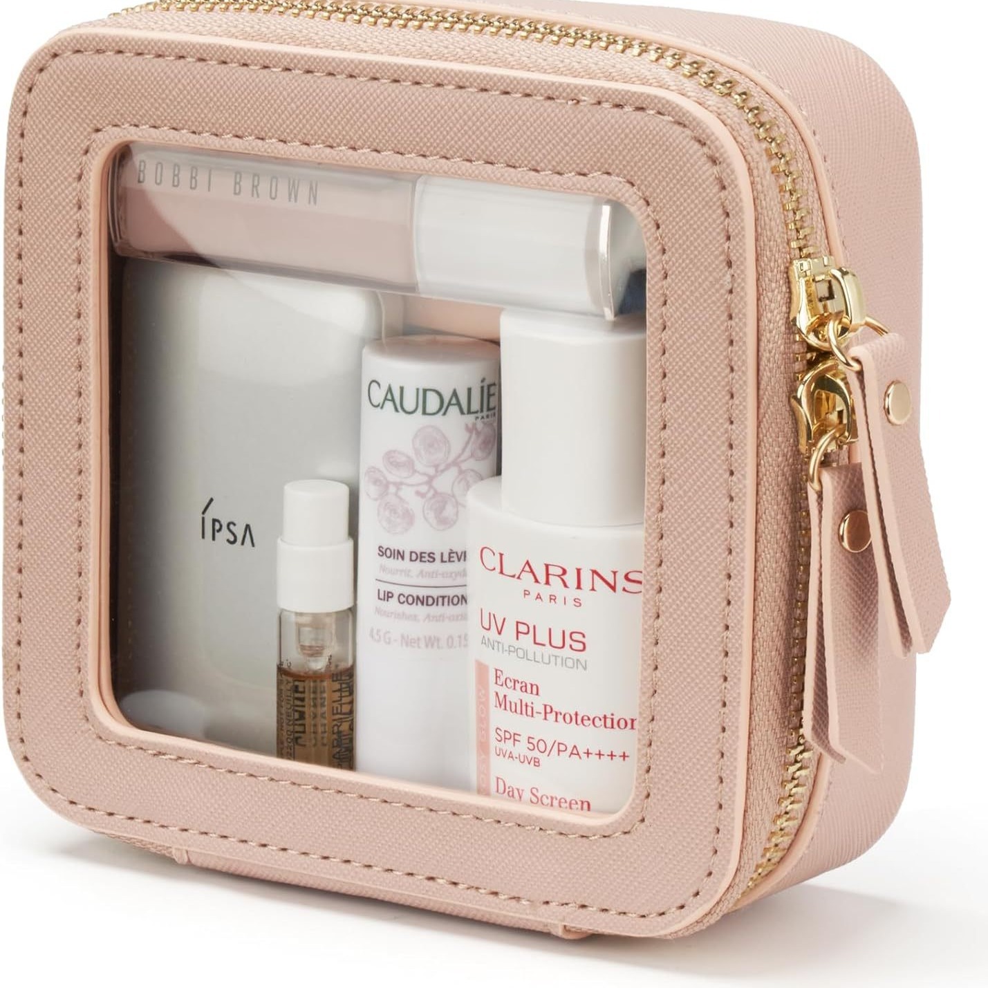 Cross-border new transparent Pu cosmetic bag small cosmetic storage bag commuter simple cosmetic bag