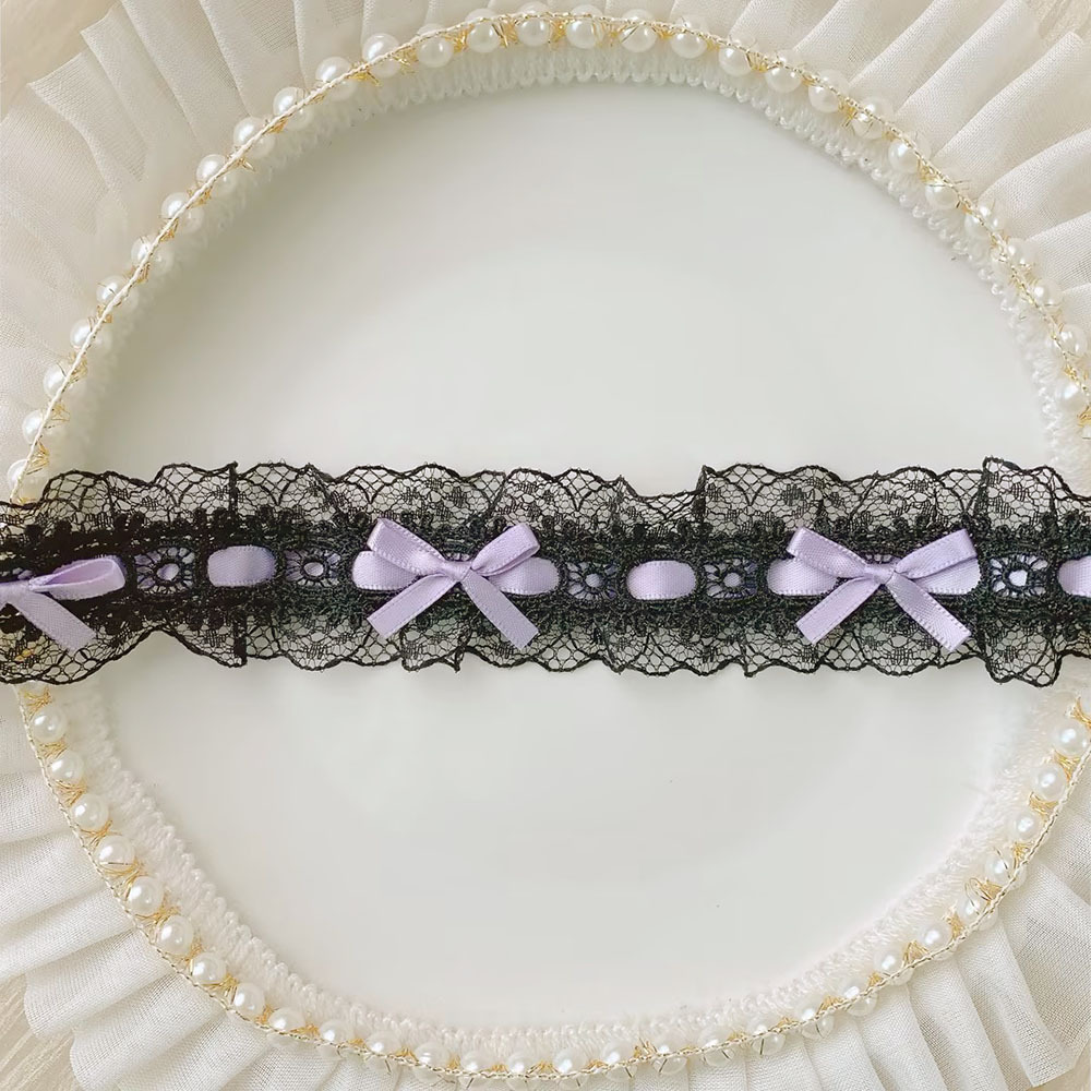 ロマンチックな白いレースのアクセサリーの襟元のベルトのスカートのdiyの頭飾りの髪飾りはリボンの子供服の装飾を着ます。