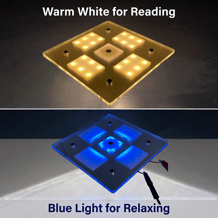 RV LED touch screen lighting 10-30v ceiling light LED car reading light yacht light modified lighting