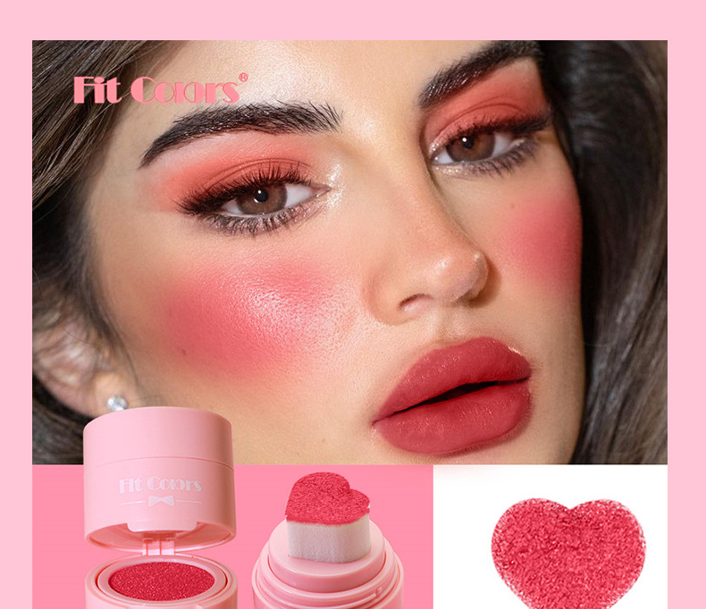 Casual Vacation Solid Color Plastic Blusher display picture 3