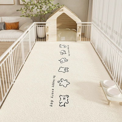 Avtomobil döşəmə paspasları — and Entrance, Easy-Care Door Mats - naughty-puppy-4060cmone-touch-clean