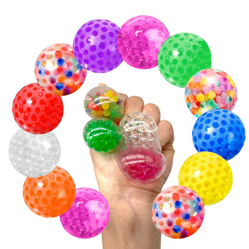 Ventas transfronterizas calientes descompresivas pellizcadas pellizcadas bola de agua de 3.5cm novedosa extrución de ventilación bola de uva descompresivas lotes de juguetes