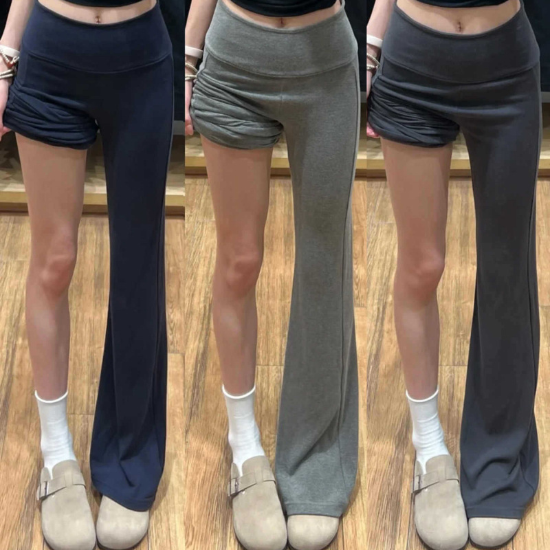 Cross-Border Trade Southeast Asia Low-Waist Flared Sweatpants for Women, Slim Fit, Drapey, Sporty Casual Long Pants, Flared Pants Cross-Border Trade Southeast Asia Low-Waist Flared Sweatpants for Women, Slim Fit, Drapey, Sporty Casual Long Pants, Flared Pants