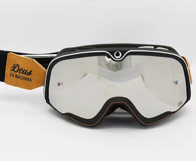 现货复古越野摩托车风镜防护眼镜骑行赛车山地车防风头盔护目镜