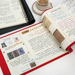 工作本活頁導圖方格網格本康筆記本軟皮辦公記事本跨境批發