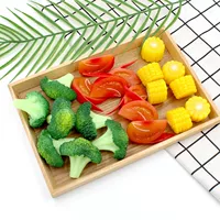 Моделирование продуктов питания Игра помидоры красная хурма брокколи кукуруза модель блюда подарка креативная фотография реквизит
