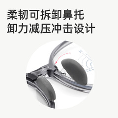 新款超輕硅膠男女兒童鏡框配離焦防控眼鏡圓框帶瞳高瞳距刻度8832