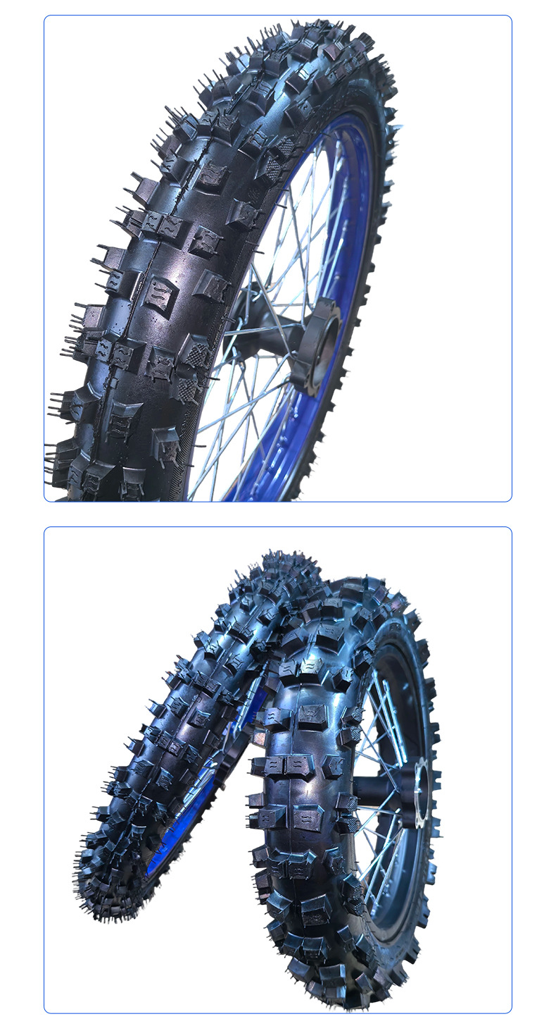 Manufacturer wholesale off-road motorcycle front 70/100-17 rear 90/100-14 off-road motorcycle tires and rims