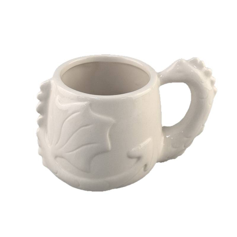 Cerámica DIY33D Dinosauro en forma de taza ins taza adorable alto valor con pigmento puede pintarse agua potable