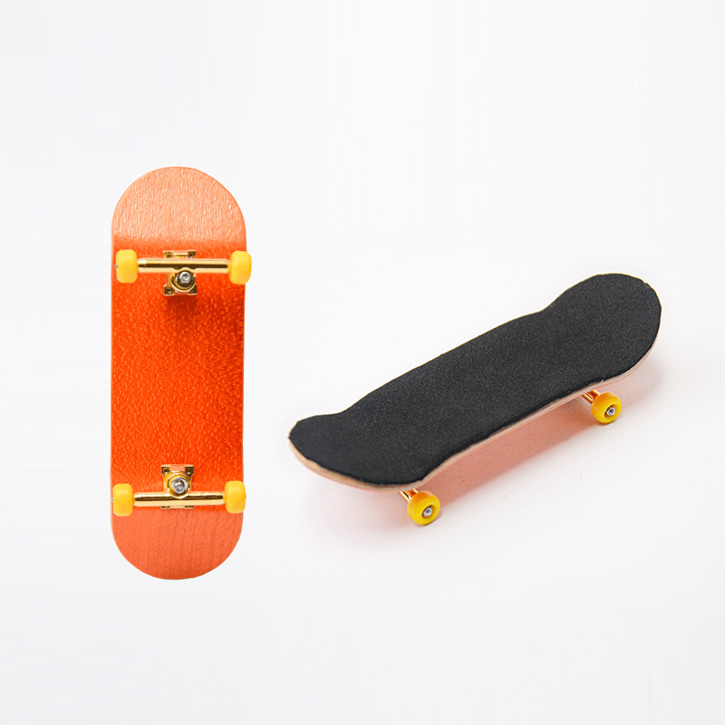 Finger Board Width 32mm, Professional Map Wood Fingerboard, Doub-tipped Skateboard, Creative Mini Skateboard_voghion.com