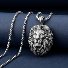 T 46984 Lion Head Hip-hop Necklace �{���^�������¿���