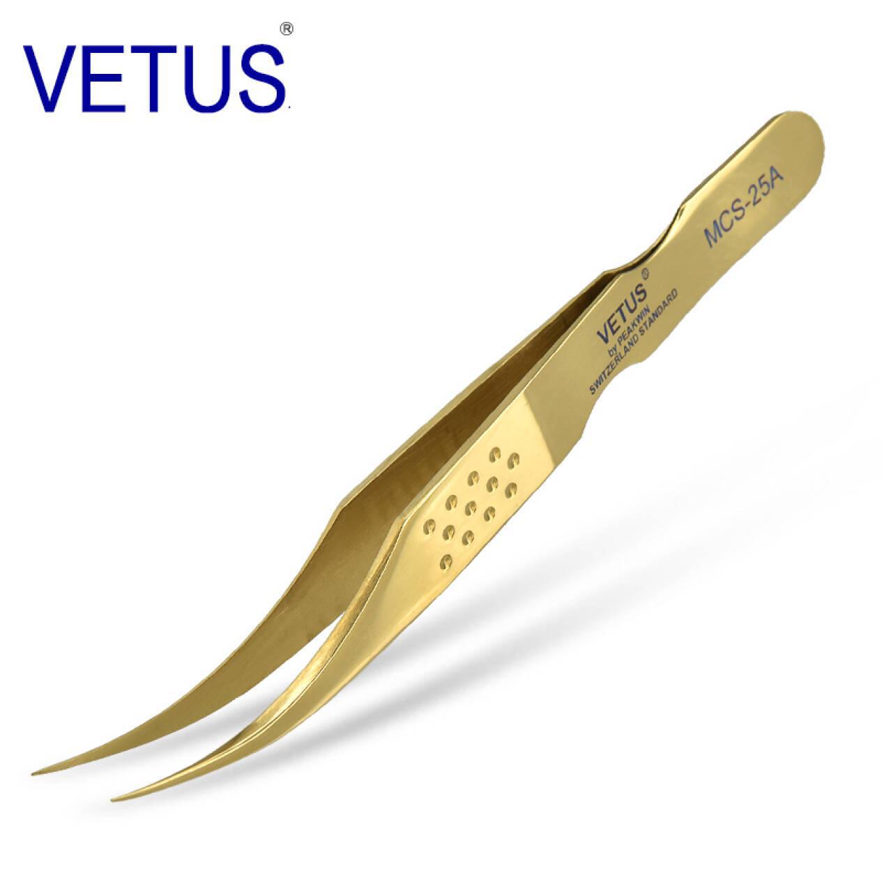 VETUS 炫彩美妆美睫镊子 MCS-18 海豚夹 优质不锈钢防酸碱耐腐蚀