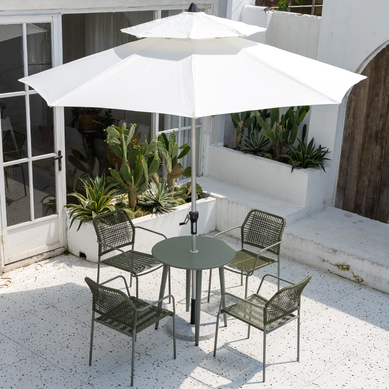 Outdoor caf&eacute; chairs and tables, villa courtyard, outdoor wicker furniture, tea shop outdoor seating, wicker chair sets