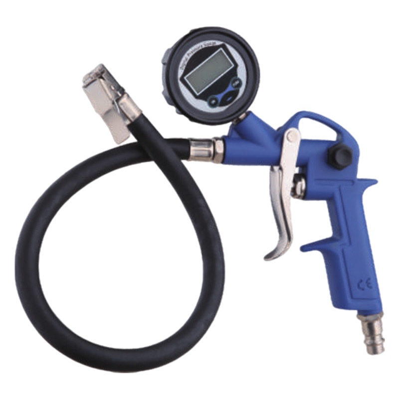 Pistola de presión de neumáticos personalizada manifiesta digital de neumáticos manómetro de neumáticos inflado herramienta de inflado para detectar manómetro de neumáticos manómetro