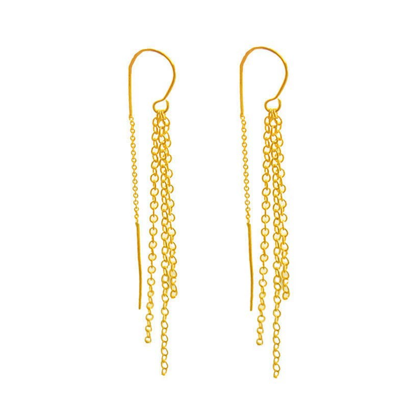 Extra-long earrings with tassels, wholesale