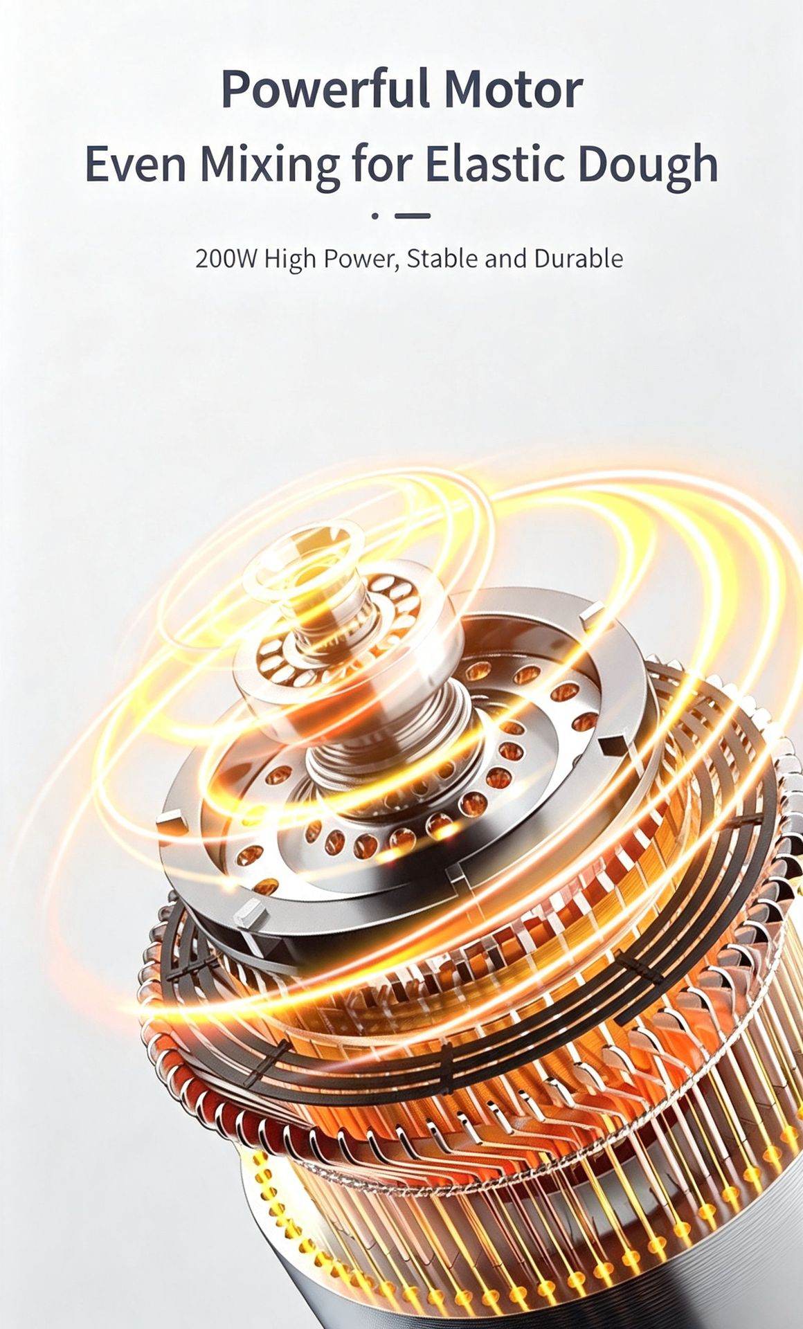 Spezial-Knetmaschine für Cross-Border-Handel, multifunktionale Küchenmaschine, Kneten, Schlagen und Rühren mit Einknopfdruck, tragbare Backform-Knetmaschine