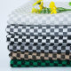 Four seasons popular black and white plaid double-sided knitted fabric 320g checkerboard drape women's casual skirt knitted surface