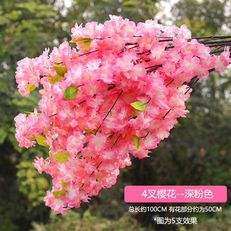 4 forks of super dense dark pink