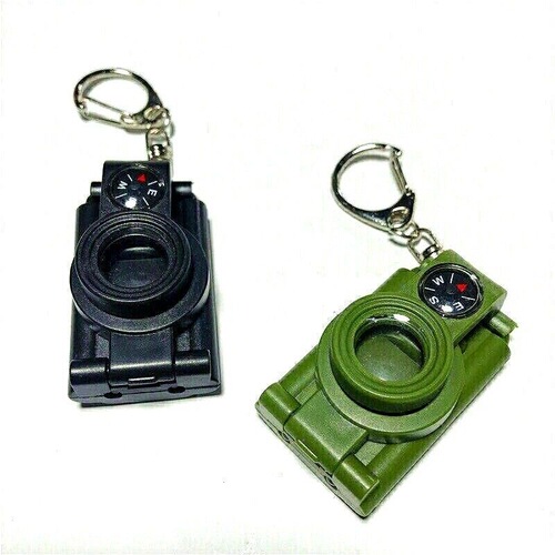 Jedi 4-in-1 Folding Telescope Flashlight Pocket Compass Mini Compact Portable Eight-fold Lens