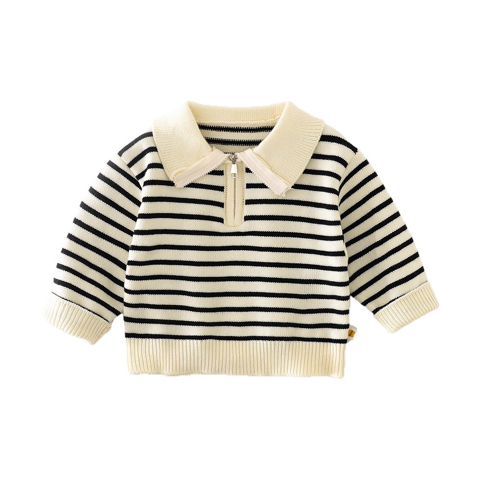 Pullover Long-sleeve Zipper Sweater