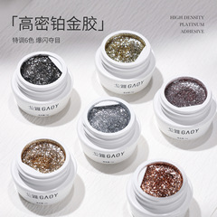GAOY戈雅繁星高密度鉑金膠爆閃2024年新款日式美甲拉線彩繪甲油膠
