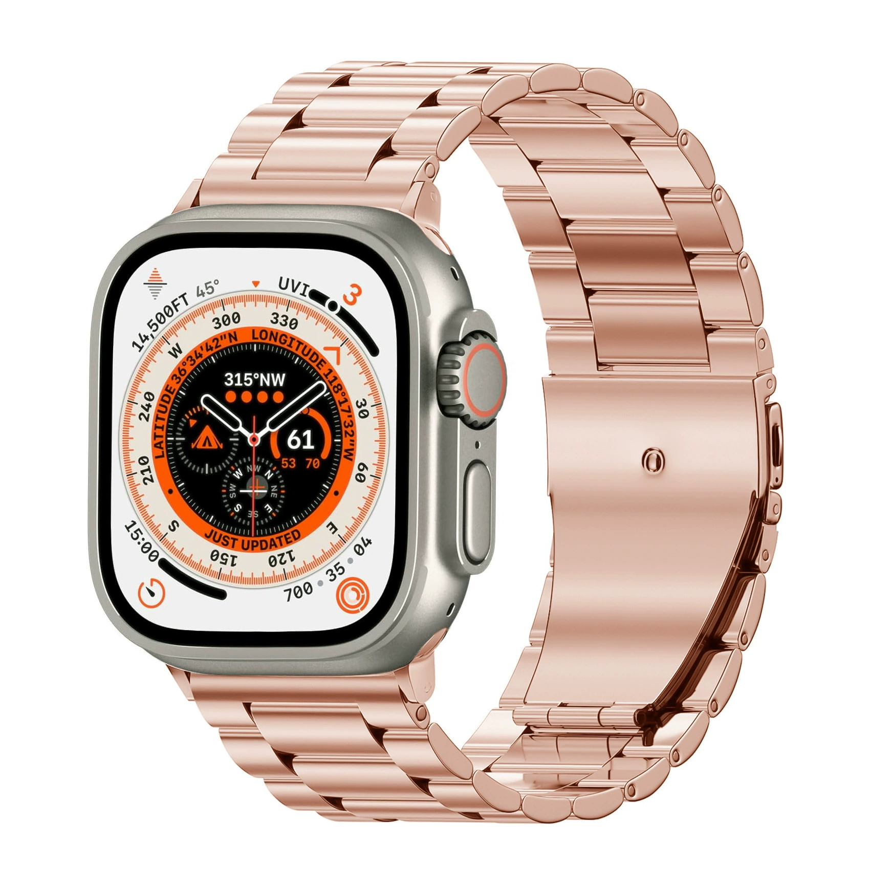 Титановый ремешок Sanzhu из титанового сплава, подходит для Apple Watch 10 / Ultra2, титановый браслет для Apple Watch
