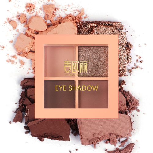 Maioli Colorism Four Color Eyeshadow Student Party Live Broadcast Internet Celebrity Multicolor Pearlescent Earth Color Eyeshadow Palette