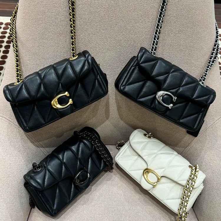 Сумка через плечо Coach Tabby 26, стежка из овчины с ромбовидной стежкой, односторонняя кроссбоди, малые и крупные размеры