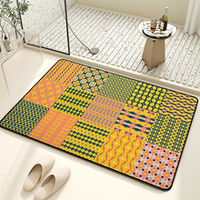 硅藻泥地垫吸水耐脏防滑浴室门口脚垫速干厕所卫生间进门垫地毯垫